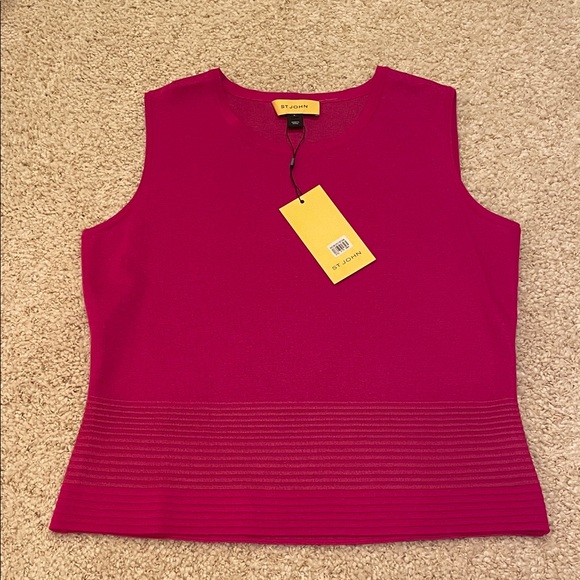 St. John Vibrant Pink Skirt Ensemble - Picture 8 of 14